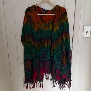 Mexicali Blues Multicolor Tie-Dye Women's shawl - one size fits all